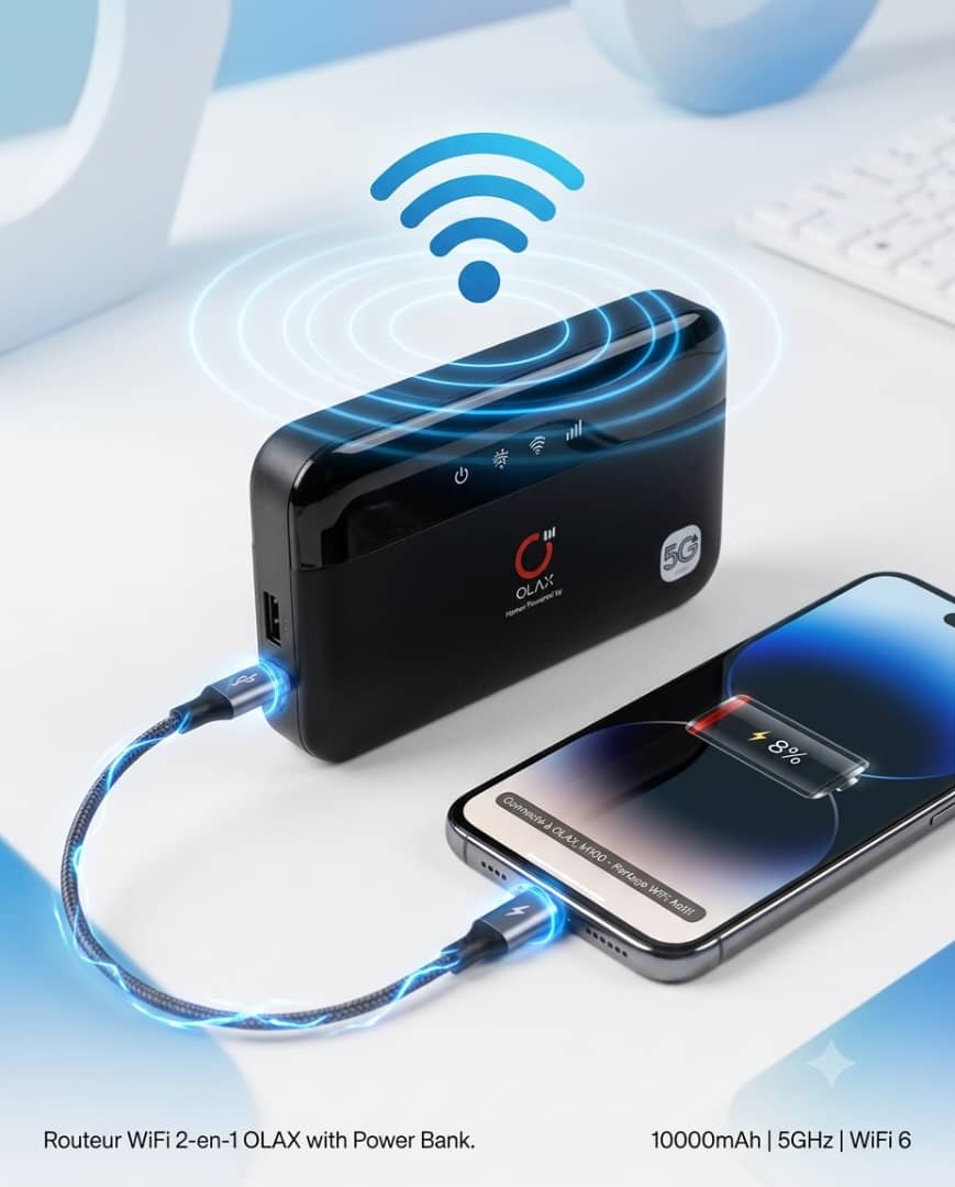 OLAX M100 routeur WiFi 5G portable format compact